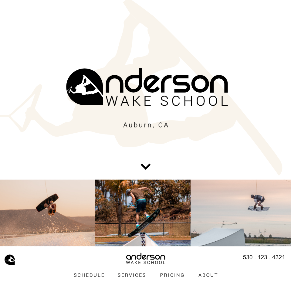 Anderson Wake School Website Screenshot