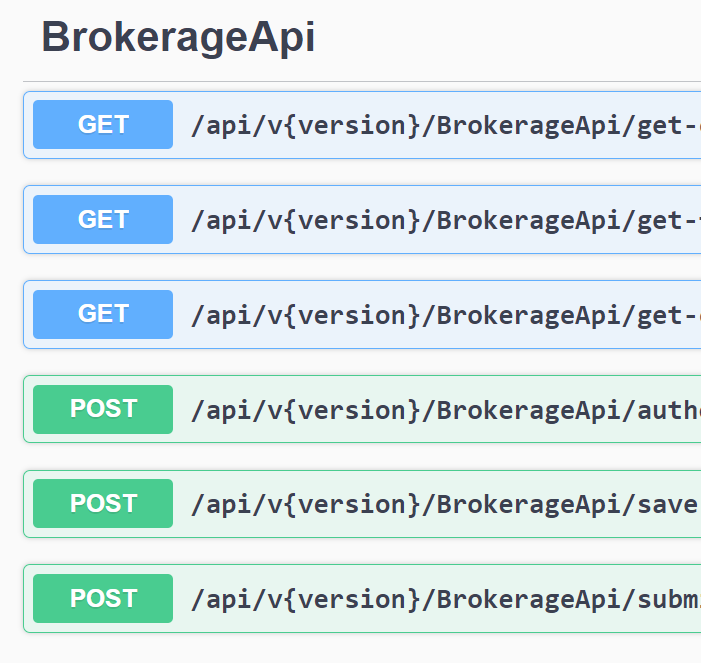 Api screenshot swagger Backend